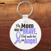 Angel 1 Mam Esophageal Cancer Sleutelhanger (Voorkant)