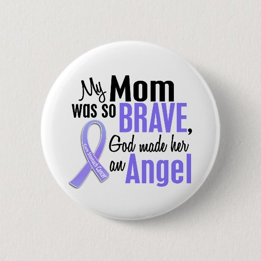 Angel 1 Mam Stomach Cancer Ronde Button 5,7 Cm (Voorkant)