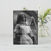 Angel 1 Memorial Service Uitvaart Aankondiging (Staand voorkant)