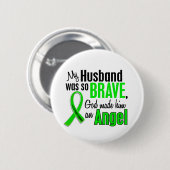 Angel 1 Non-Hodgkin lymfoom Husband Ronde Button 5,7 Cm (Voorkant /achterkant)