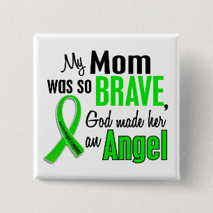 Angel 1 Non-Hodgkins Lymphoma Mam Vierkante Button 5,1 Cm