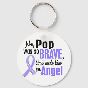 Angel 1 Pop Esophageal Cancer Sleutelhanger