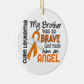 Angel 2 Broederleukemie Keramisch Ornament (Rechts)