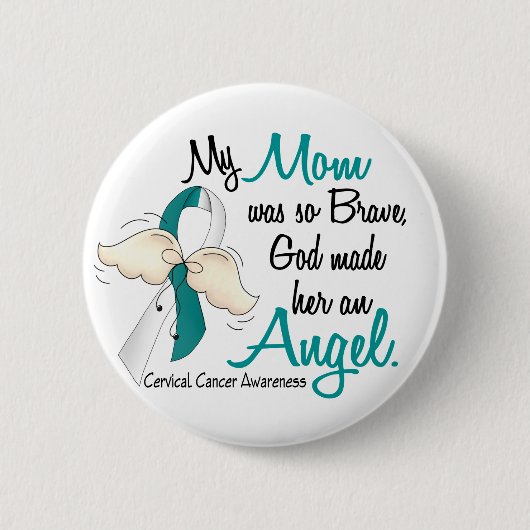 Angel 2 Cererical Cancer Ma Ronde Button 5,7 Cm (Voorkant)