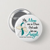 Angel 2 Cererical Cancer Ma Ronde Button 5,7 Cm (Voorkant /achterkant)