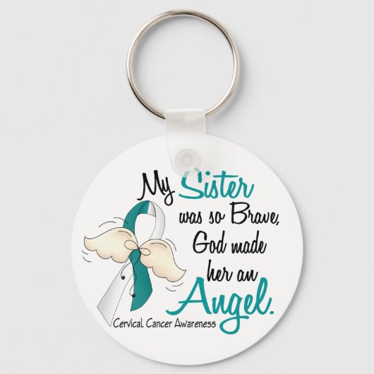 Angel 2 Cererical Cancer Sister Sleutelhanger (Voorkant)