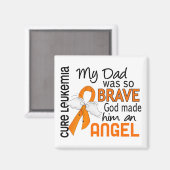 Angel 2 Dad leukemie Magneet (Voorkant / Achterkant)