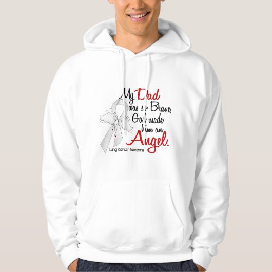 Angel 2 Dad Lung Cancer Hoodie (Voorkant)