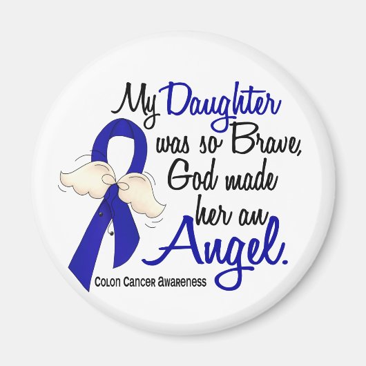 Angel 2 Dochter Colon Cancer Magneet (Voorkant)