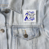 Angel 2 Dochter Colon Cancer Vierkante Button 5,1 Cm (In situ)