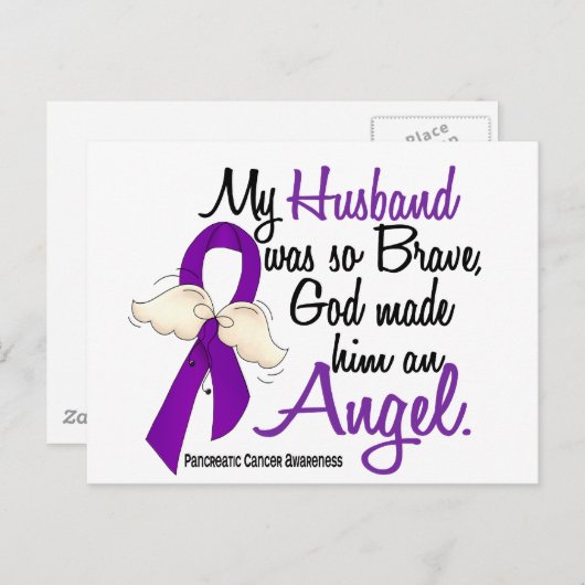 Angel 2 Echte Pancreaskanker Briefkaart (Voorkant / Achterkant)