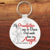 Angel 2 Grandfather Lung Cancer Sleutelhanger (Voorkant)