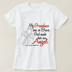 Angel 2 Grandma Lung Cancer T-shirt