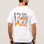 Angel 2 Leukemie bij vrouwen T-shirt (Achterkant)