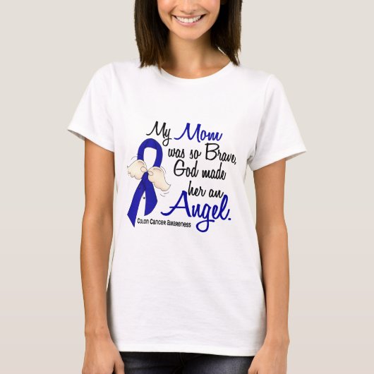 Angel 2 Mam Colon Cancer T-shirt (Voorkant)