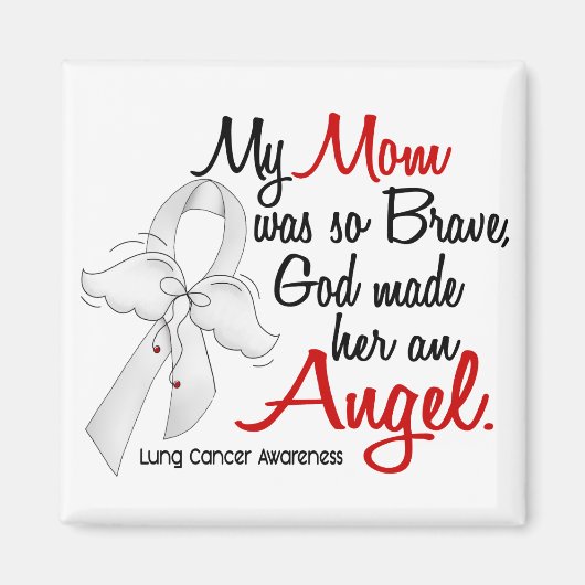 Angel 2 Mam Lung Cancer Magneet (Voorkant)