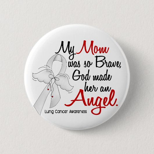 Angel 2 Mam Lung Cancer Ronde Button 5,7 Cm (Voorkant)
