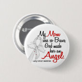 Angel 2 Mam Lung Cancer Ronde Button 5,7 Cm (Voorkant /achterkant)
