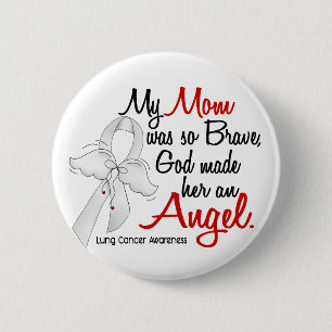 Angel 2 Mam Lung Cancer Ronde Button 5,7 Cm