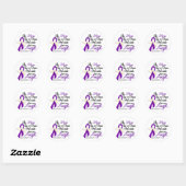 Angel 2 Mam Pancreatic Cancer Ronde Sticker (Vel)