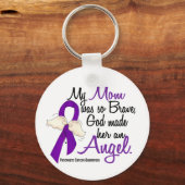 Angel 2 Mam Pancreatic Cancer Sleutelhanger (Voorkant)