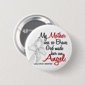 Angel 2 Moeder Lung Cancer Ronde Button 5,7 Cm (Voorkant /achterkant)