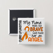 Angel 2 Nana Leukemie Vierkante Button 5,1 Cm (Voorkant /achterkant)