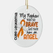 Angel 2 Nephew Leukemie Keramisch Ornament (Rechts)