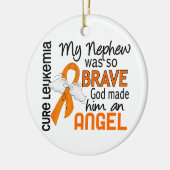 Angel 2 Nephew Leukemie Keramisch Ornament (Links)