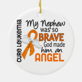 Angel 2 Nephew Leukemie Keramisch Ornament (Achterkant)