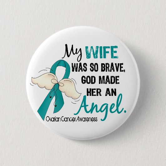 Angel 2 Ovariële kankervrouw Ronde Button 5,7 Cm (Voorkant)