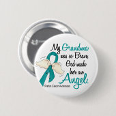 Angel 2 Ovarium Cancer Grandma Ronde Button 5,7 Cm (Voorkant /achterkant)