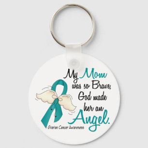 Angel 2 Ovarium Cancer mama Sleutelhanger