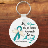 Angel 2 Ovarium Cancer mama Sleutelhanger (Voorkant)