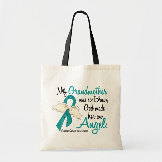 Angel 2 Ovariumkanker oma Tote Bag (Voorkant)