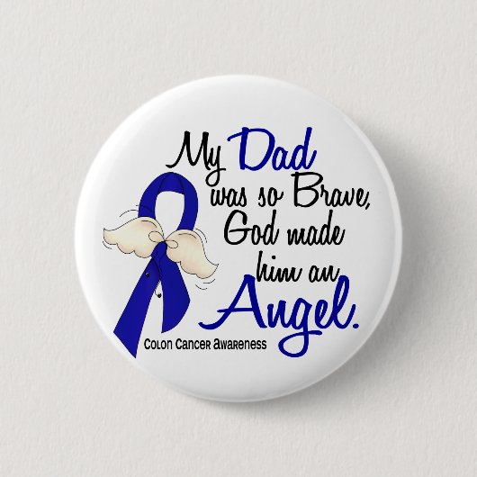 Angel 2 Pap Colon Cancer Ronde Button 5,7 Cm (Voorkant)