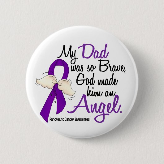 Angel 2 Pap Pancreaskanker Ronde Button 5,7 Cm (Voorkant)