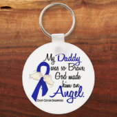 Angel 2 Papa Colon Cancer Sleutelhanger (Voorkant)