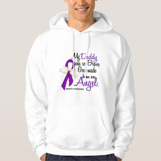 Angel 2 Papa Pancreaskanker Hoodie (Voorkant)