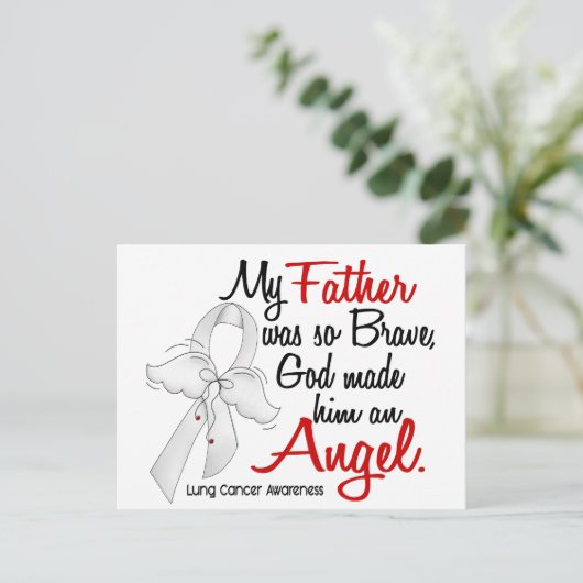 Angel 2 vader longkanker briefkaart (Staand voorkant)