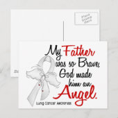 Angel 2 vader longkanker briefkaart (Voorkant / Achterkant)