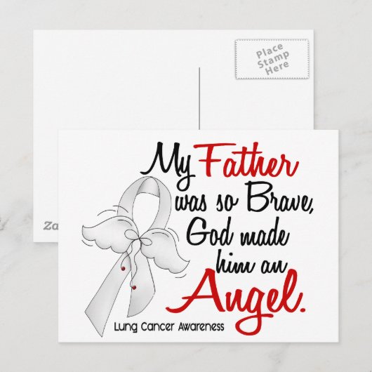 Angel 2 vader longkanker briefkaart (Voorkant / Achterkant)