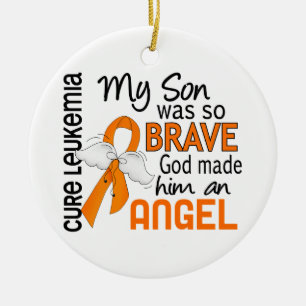 Angel 2 Zoon Leukemie Keramisch Ornament