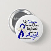 Angel 2 zuster Colon Cancer Ronde Button 5,7 Cm (Voorkant /achterkant)