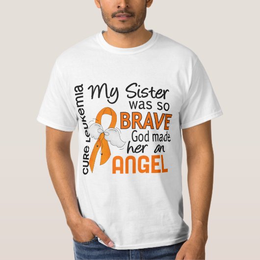 Angel 2 Zuster Leukemie T-shirt (Voorkant)
