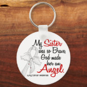 Angel 2 Zuster Lung Cancer Sleutelhanger (Voorkant)