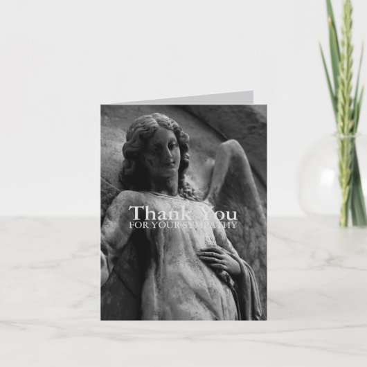 Angel 4 Christelijke Memorial Sympathie Dank u Bedankkaart (Voorkant)