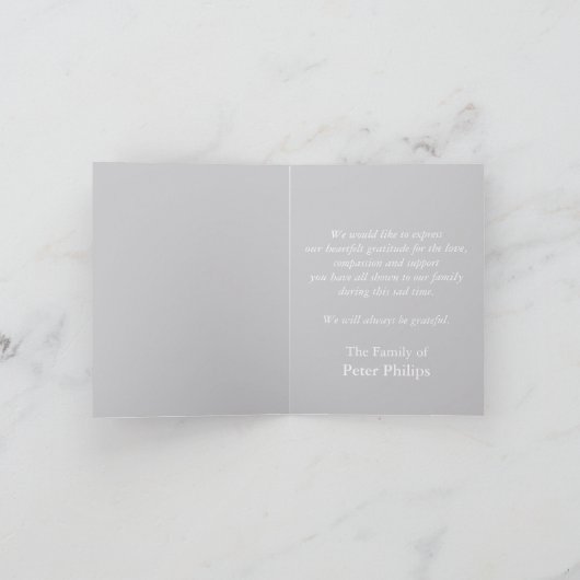 Angel 4 Christelijke Memorial Sympathie Dank u Bedankkaart (Binnen)