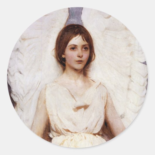 Angel, Abbott Handerson Thayer Fine Art Ronde Sticker (Voorkant)