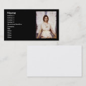 Angel, Abbott Handerson Thayer Fine Art Visitekaartje (Voorkant / Achterkant)